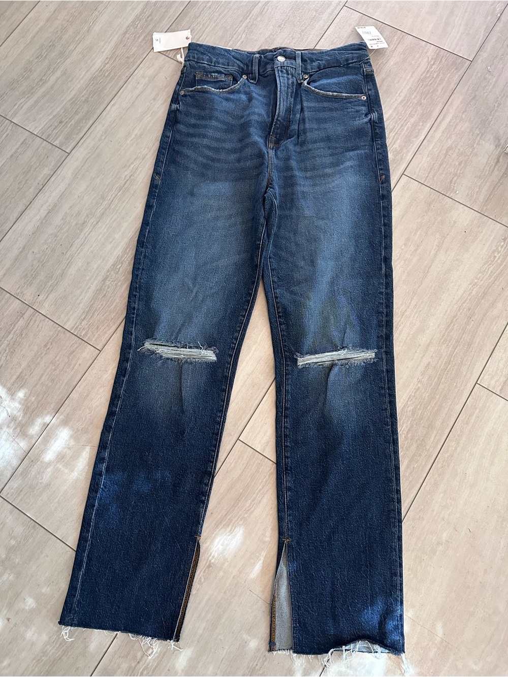 Good American Straight-Leg Jeans